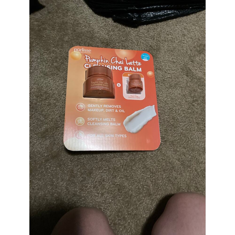 Purlisse Pumpkin Chai Latte Cleansing Balm - 3.4 Ounce + Bonus Travel Size